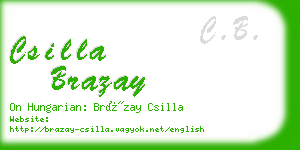 csilla brazay business card